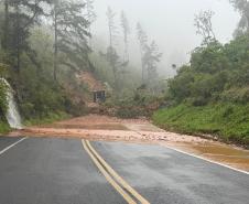 Chuvas atingem rodovias estaduais neste sábado