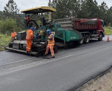 Serviços de conservação na PR-092 entre Rio Branco do Sul e Cerro Azul
