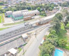 Em Palmeira, viaduto que integra obra de restauração em concreto da PR-151 está na fase final