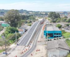 Em Palmeira, viaduto que integra obra de restauração em concreto da PR-151 está na fase final