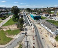 Em Palmeira, viaduto que integra obra de restauração em concreto da PR-151 está na fase final
