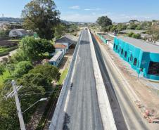 Em Palmeira, viaduto que integra obra de restauração em concreto da PR-151 está na fase final