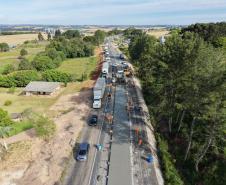 Em Palmeira, viaduto que integra obra de restauração em concreto da PR-151 está na fase final
