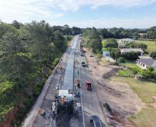 Em Palmeira, viaduto que integra obra de restauração em concreto da PR-151 está na fase final