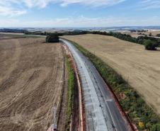 Em Palmeira, viaduto que integra obra de restauração em concreto da PR-151 está na fase final