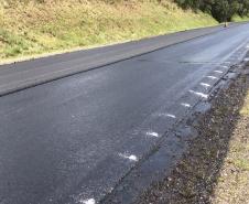 Serviços de conservação na PR-170 em Pinhão