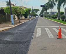 DER/PR realiza conservação do pavimento de rodovia em Terra Rica