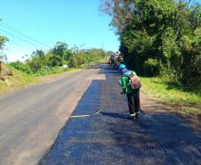 Rodovia entre Manfrinópolis e Salgado Filho tem tráfego em sistema pare-e-siga