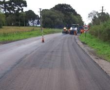 DER/PR está realizando melhorias em rodovia entre Campo do Tenente e a Lapa