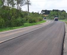 DER/PR está realizando melhorias em rodovia entre Campo do Tenente e a Lapa