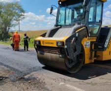 Rodovia entre Nova Laranjeiras e Espigão Alto do Iguaçu recebe melhorias do DER/PR