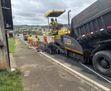 DER/PR tem serviços em andamento em rodovia de Pinhalão