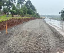 Avançam as obras de restauração em concreto entre Manoel Ribas e Pitanga