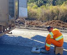 Duplicação em concreto de rodovia entre Pitanga e Turvo chega a 57%