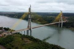 Ponte da Integração em Foz do Iguaçu tem 95,5% das obras concluídas -  Foto: DER/PARANÁ
