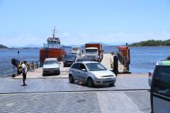 Ferry boat de Guaratuba opera sem longas filas após desbloqueio de rodovia federal - Foto: Rodrigo Félix Leal / SEIL