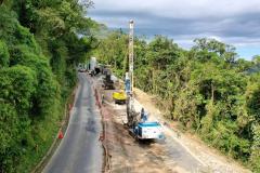 Estrada da Graciosa - obras de recuperação da Estrada da Graciosa, depois dos desmoronamentos causados pelas chuvas Foto: Albari Rosa/AEN
