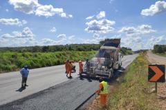 Contorno Norte de Castro - pavimentação  Foto: DER