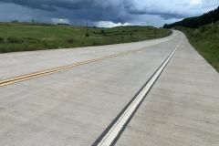 Obra emblemática do Sudoeste, Whitetopping da PRC-280 recebe últimos ajustes Foto: DER