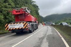 DER/PR conclui obra de contenção emergencial no km 41 da BR-277 Foto: DER