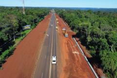 Com avanço dos projetos ambientais, medição mostra evolução da duplicação da Rodovia das Cataratas Foto: DER