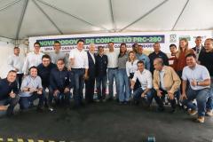 Palmas, 29 de março de 2023 - O governador Carlos Massa Ratinho Junior entrega a obra de revitalização da PRC-280, região Sudoeste. Foram restaurados 59,55 quilômetros (entre Palmas e a BR-153) com pavimento rígido de concreto. Foto: Roberto Dziura Jr/AEN
