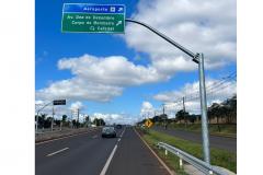 Principal rodovia estadual de Londrina, PR-445 recebe novos dispositivos de segurança Foto: DER-PR