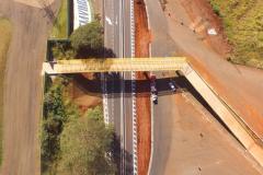 Nova passarela de Bandeirantes, na região Norte, deve ser concluída ainda em julho Foto: DER