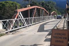 Bloqueios em ponte de Porto de Cima, distrito de Morretes, são adiados devido às chuvas  Foto: DER-PR