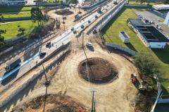 Rotatórias começam a tomar forma em obra do novo Viaduto do Bradesco Foto: DER