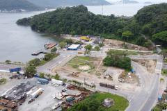 Avança a instalação de canteiros da obra da ponte Guaratuba-Matinhos Foto: Leonardo Sguarezi/SECOM