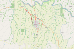 Mapa da obra contorno de palotina