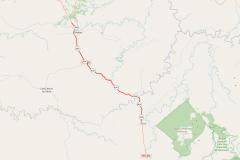 Mapa de Duplicação em concreto entre Turvo e Pitanga