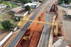 Obras do novo Trevo do Catuaí em Maringá