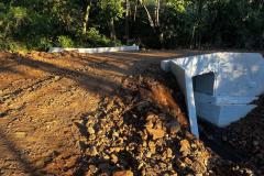 Obras da nova ponte de concreto