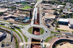 Obras do novo Trevo do Catuaí em Maringá