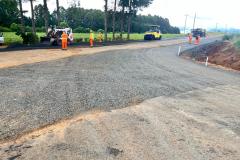  DER/PR faz melhorias no pavimento de trevo rodoviário em Candói 