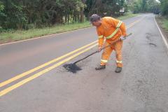 DER/PR começa conservação em 53,1 km da PR-092 na região Norte