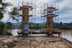 Nova ponte entre Japurá e São Carlos do Ivaí se prepara para começar escavações no Rio Ivaí