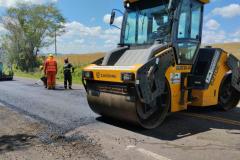 Rodovia entre Nova Laranjeiras e Espigão Alto do Iguaçu recebe melhorias do DER/PR