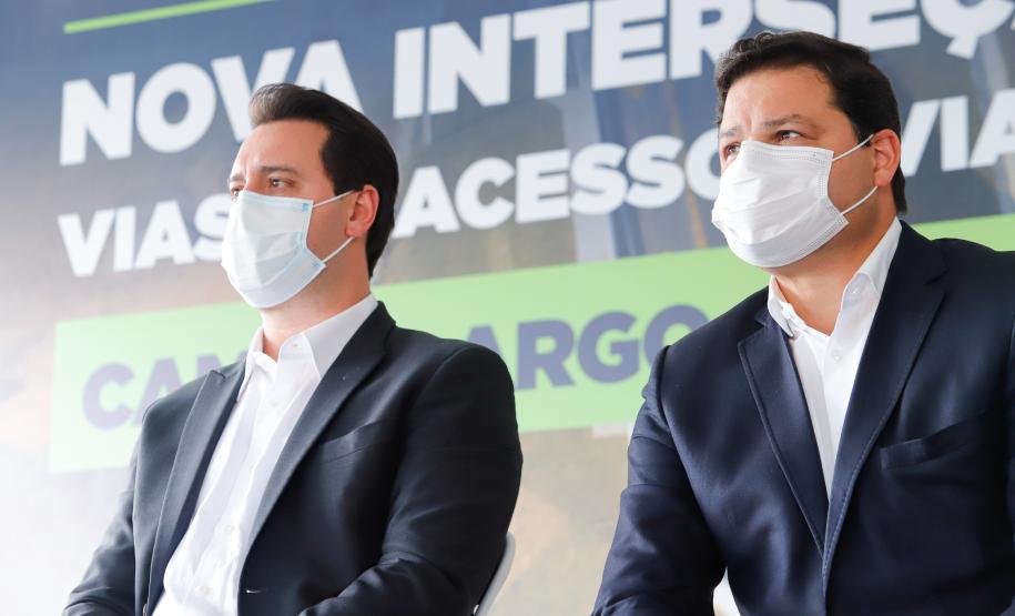 Nova interseção do Jardim Guarany, no km 104 da BR-277, em Campo Largo Foto: Rodrigo Félix Leal / InfraPR