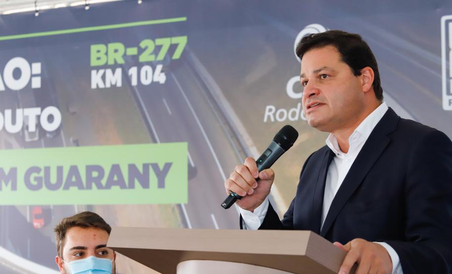 Nova interseção do Jardim Guarany, no km 104 da BR-277, em Campo Largo Foto: Rodrigo Félix Leal / InfraPR