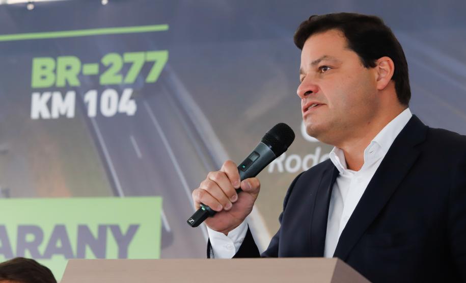 Nova interseção do Jardim Guarany, no km 104 da BR-277, em Campo Largo Foto: Rodrigo Félix Leal / InfraPR