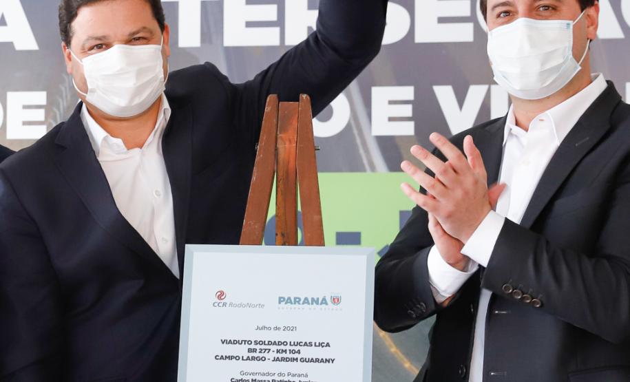 Nova interseção do Jardim Guarany, no km 104 da BR-277, em Campo Largo Foto: Rodrigo Félix Leal / InfraPR