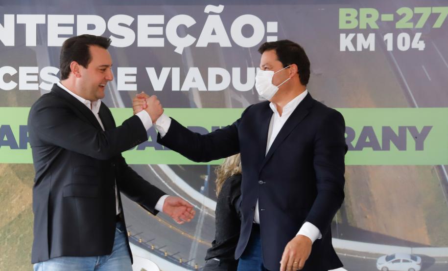 Nova interseção do Jardim Guarany, no km 104 da BR-277, em Campo Largo Foto: Rodrigo Félix Leal / InfraPR