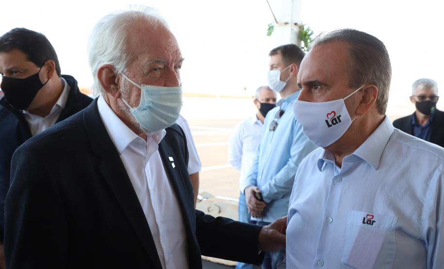 No aniversário de Medianeira, Estado anuncia retomada de obra do Centro de Educação Profissional e pavimentações. Foto: Ari Dias/AEN