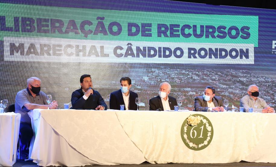 Governo anuncia investimento de R$ 3,8 milhões em obras em Marechal Cândido Rondon. Foto: Ari Dias/AEN