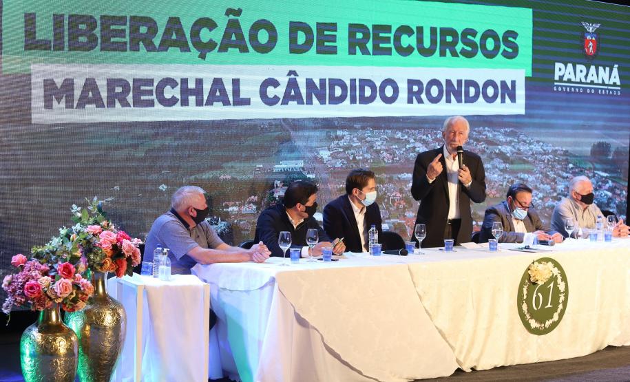 Governo anuncia investimento de R$ 3,8 milhões em obras em Marechal Cândido Rondon. Foto: Ari Dias/AEN