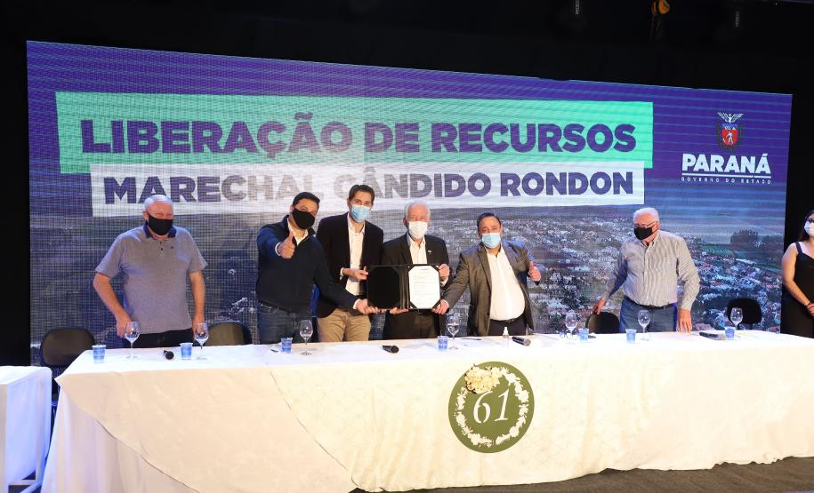 Governo anuncia investimento de R$ 3,8 milhões em obras em Marechal Cândido Rondon. Foto: Ari Dias/AEN