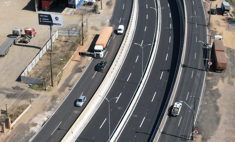 Segundo dados da CCR Rodonorte, a Avenida Souza Naves concentra um fluxo de 35 mil veículos por dia, chegando a 7 milhões de caminhões por ano. Foto: Rodrigo Félix Leal /InfraPR